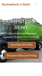 Mobile Screenshot of dumpsters4rent.net